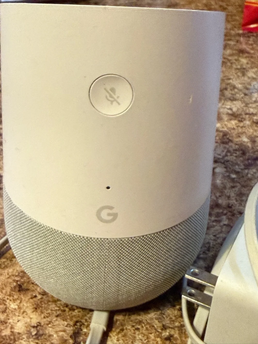 google White Smart Home Voice Speaker